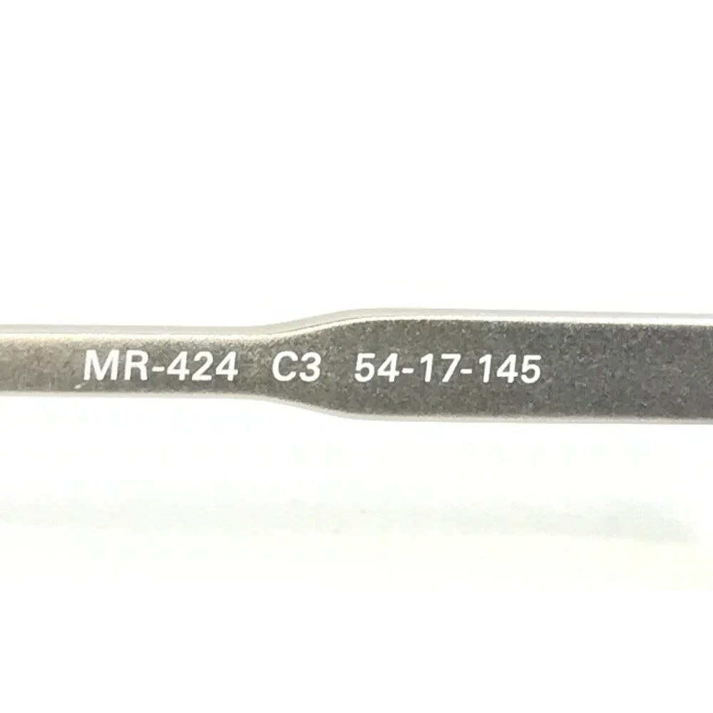 Michael Ryen Eyeglasses Frames MR-424 C3 Gray Black Silver Square 54-17-145